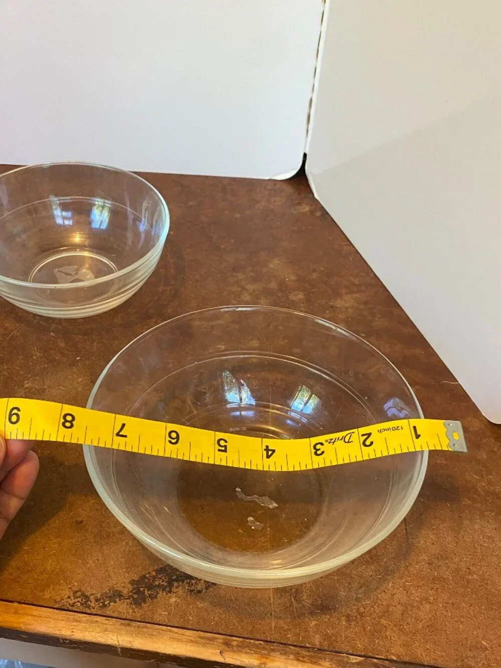 (5) Vintage Duralex France Clear Glass Nesting Bowls Le Gigogne French Cookware